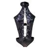 NaRHbrg Sexy Women's Plus Size Lingerie PVC Leather Halter Neck One Piece Teddy Bodysuit Leotard Catsuit Clubwear view 4
