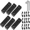 360 Tactical New 5 Slots M LOK Aluminum Section - 3 inch 4 Screw and 4 Nuts with 2 Allen-Wrench (3 Pair 6 Pcs) view 1