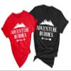 Couples Adventure Buddies Tshirt, Matching Mountain Outfit for Women, Hiking Camping Tee, Gift for Camping Lovers, Camper Gifts for Couples Matching Gift view 2