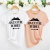 Couples Adventure Buddies Tshirt, Matching Mountain Outfit for Women, Hiking Camping Tee, Gift for Camping Lovers, Camper Gifts for Couples Matching Gift view 3
