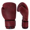Antique Genuine Leather Hand Crafted - Vintage Pro Boxing Gloves for Training & Fight (16 Oz, Red) view 2