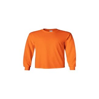 Gildan Long Sleeve T-Shirt Ultra Cotton (G24000)(Safety Orange)