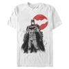 Warner Brothers Men's Big Batman SUMI-E T-Shirt, White, 4X-Large Tall view 1
