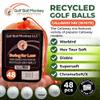 Golf Ball Monkey Cheap Recycled Golfballs for Callaway Golf Balls Mix for Callaway Supersoft, Superhot, Warbirds, Diablo, Chromesoft & Hex Tour Soft w/Mesh Bag (48-4A/Near Mint, White) view 2