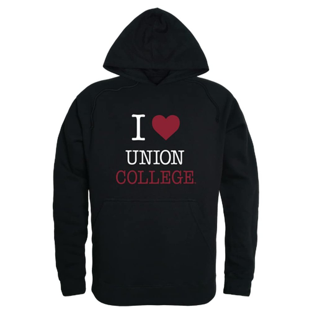 W Republic Union College Bulldogs I Love Hoodie - Black, XX-Large