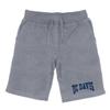 University of California, Davis Aggies Premium College Fleece Drawstring Shorts - Heather Grey, Large view 1