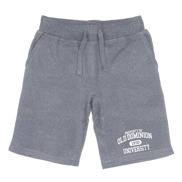 Old Dominion University Monarchs Property College Fleece Drawstring Shorts - Heather Grey, XX-Large
