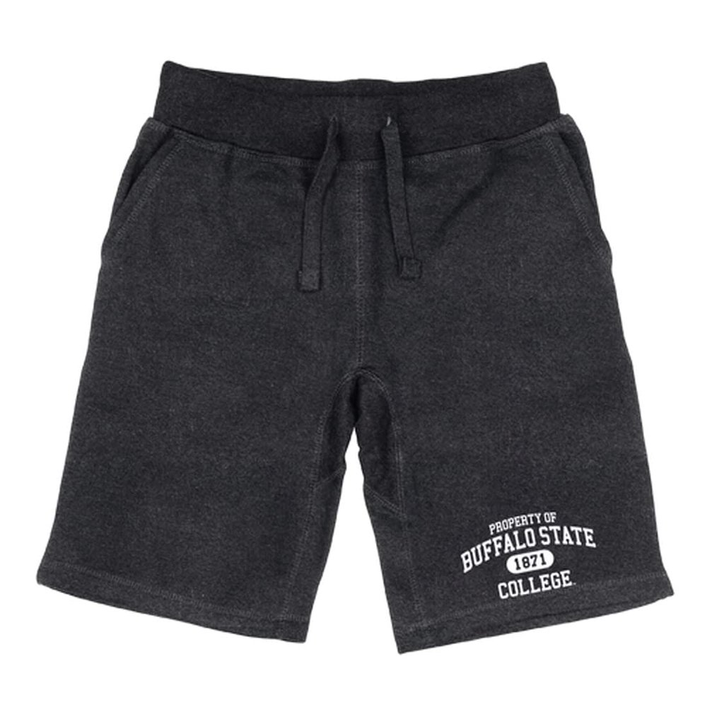 Buffalo State College Bengals Property College Fleece Drawstring Shorts - Heather Charcoal, XX-Large