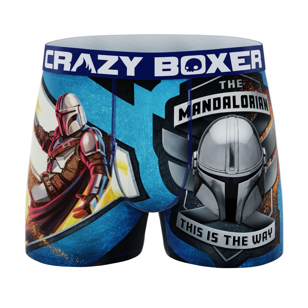 CRAZYBOXER Men's Underwear The Mandalorian Soft Lightweight Boxer Brief Comfortable