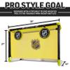 Franklin Sports Mini Hockey Goal Set - Indoor Knee Goal + (2) Shinny Hockey Sticks - (2) Mini Foam Balls + Pop Out Shooting Targets - All Star view 2