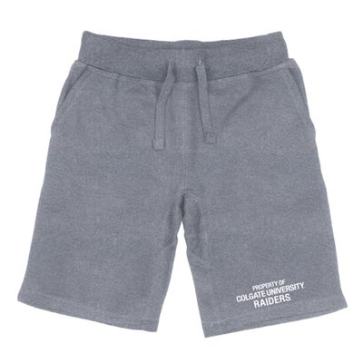 Colgate University Colgate Raiders Property College Fleece Drawstring Shorts - Heather Grey, Large