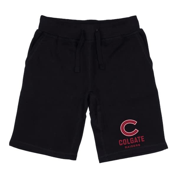 Colgate University Colgate Raiders Premium College Fleece Drawstring Shorts - Black, XX-Large