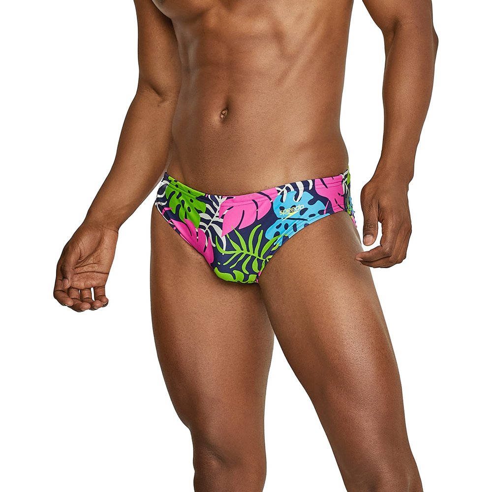 Speedo Men's Swimsuit Brief Creora Highclo Printed