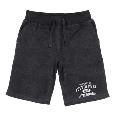 W REPUBLIC Austin Peay State University Property College Fleece Drawstring Shorts - Heather Charcoal, Large