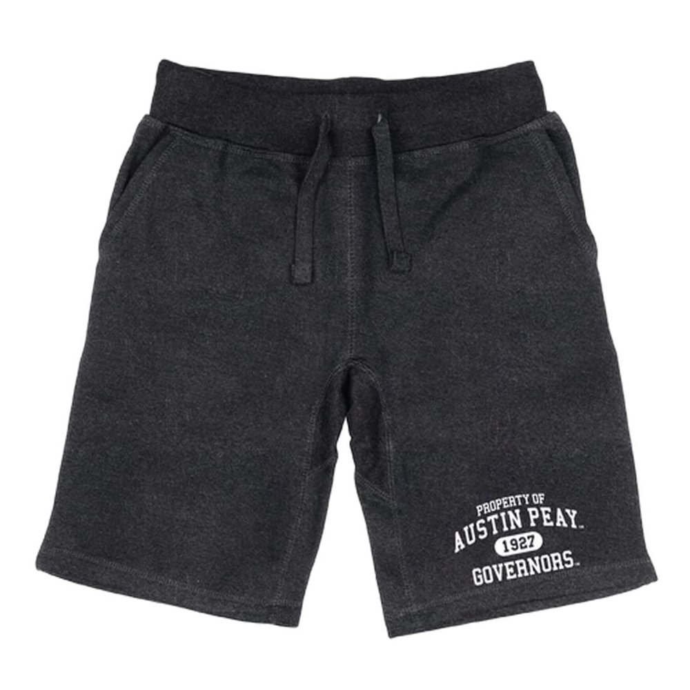 W REPUBLIC Austin Peay State University Property College Fleece Drawstring Shorts - Heather Charcoal, Large