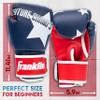Franklin Sports Kids Boxing Gloves Set - Future Champs Youth Training Boxing Gloves for Kids Ages 5-8 - 6 Ounce - Boys + Girls - Red + Blue Pair view 3