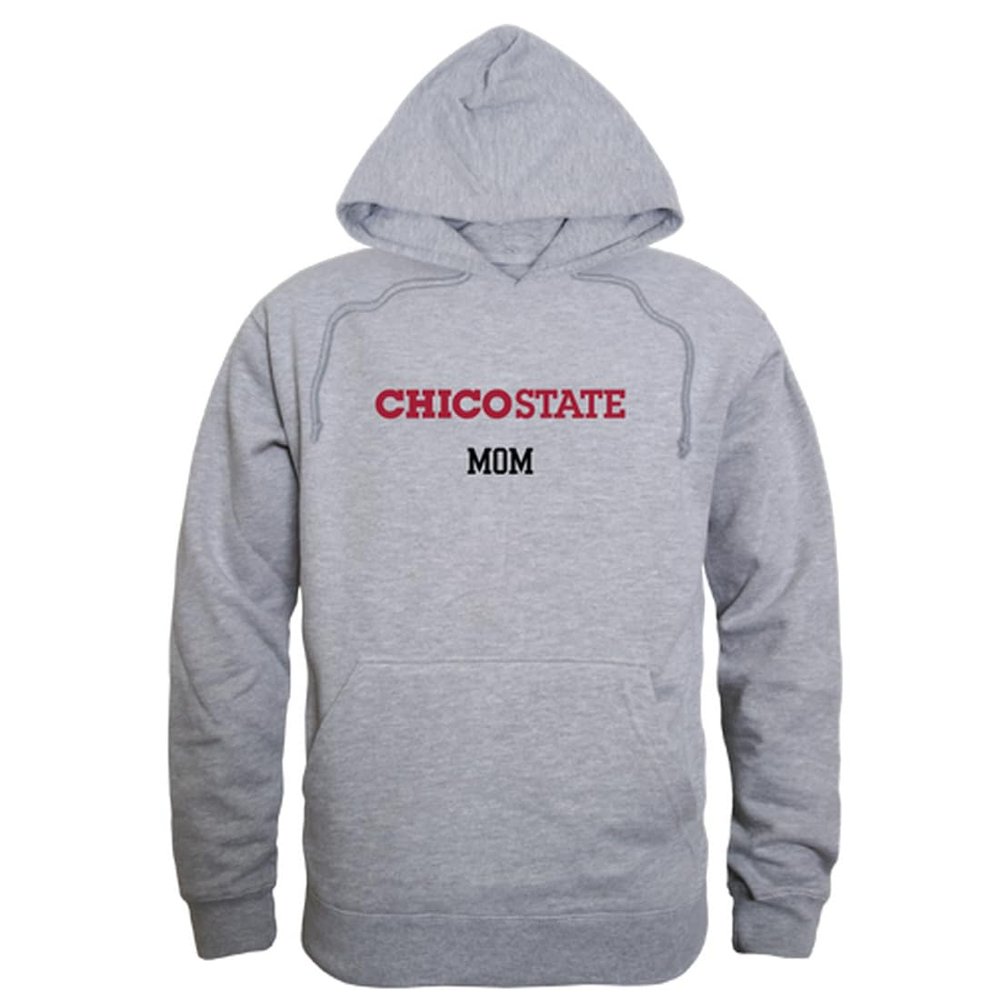 W Republic California State University, Chico Wildcats Mom Fleece Hoodie Sweatshirts - Heather Grey, XX-Large