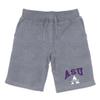 Alcorn State University Braves Premium College Fleece Drawstring Shorts - Heather Grey, Medium view 1