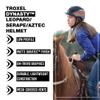 Troxel Dynasty Ultralight Horse Riding Helmet, Low-Profile, Adjustable Design, Safety Horseback Riding Gear, Small (6-5/8-7), Leopard/Serape/Aztec view 2