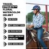 Troxel Dynasty Ultralight Horse Riding Helmet, Low-Profile, Adjustable Design, Safety Horseback Riding Gear, Large (7-1/4-7-3/8), Floral Watercolor view 2