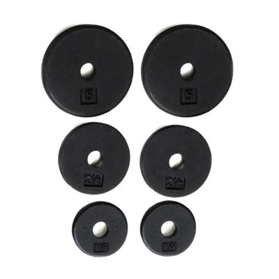 Ader 1" Hole Standard Plates Set- 17.5 Lbs Set (1.25,2.5, 5 Lbs)- 2pc Each