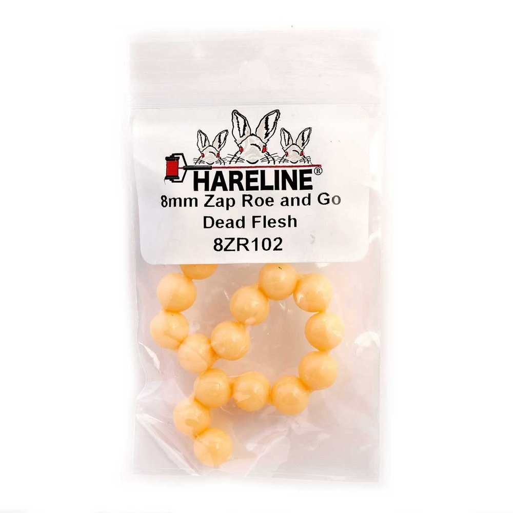 Hareline Dubbin ZAP Roe and Go 8 mm Dead Flesh