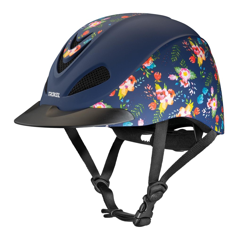 Troxel Dynasty Ultralight Horse Riding Helmet, Low-Profile, Adjustable Design, Safety Horseback Riding Gear, Small (6-5/8-7), Floral Watercolor