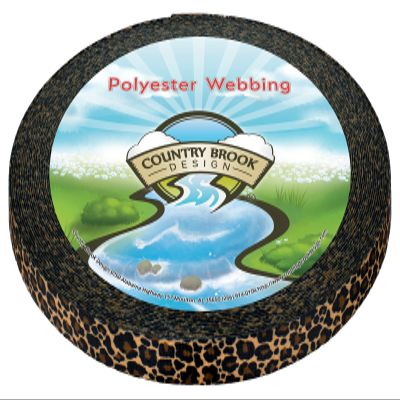 Country Brook Design - Leopard Print Photo Quality Polyester (1/2 Inch, 50 Yards)
