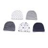 MAMIMAKA Baby Hat and Mittens Set Newborn Baby Hats Caps for Baby Boys Girls 0-6 Months 100% Cotton view 2