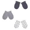 MAMIMAKA Baby Hat and Mittens Set Newborn Baby Hats Caps for Baby Boys Girls 0-6 Months 100% Cotton view 3