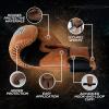 Rightpunch Premium Cowhide Leather Brown Boxing Gloves| Training Boxing Gloves Men & Women | Ideal for Sports & Muay Thai|14OZ view 2