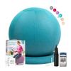 ENOVI ProBalance Yoga Ball Chair, Exercise Ball with Slipcover and Base for Office and Home, Birthing and Pregnancy, 55cm, AB view 1