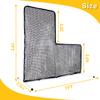 OKAYES L Screen Baseball Net Heavy Duty Pitching Screen - 7x7 Softball Batting Cage Protector 32mm Anti Wobble Steel Frame Snap-Lock Assembly for Backyard view 2