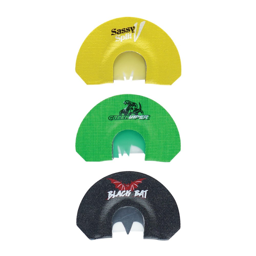 Phelps Game Calls Turkey Diaphragm Multi-Packs - Professional Turkey Calling Collections for Yelps, Cuts, and Complete Turkey Vocalizations, Raspy (3 Pack)