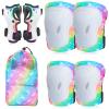 AuSletie Kids Knee Pads Elbow Pads Set, 7 in 1 Skating Protective Gear Skateboard, Roller Skating, Scooter, Bike Cycling,for Kids 3-8 Years view 1