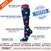 FEYHAY Copper Compression Socks(8 Pairs) for Men & Women 15-20 mmHg is Best Athletic & Daily for Running Flight Travel Climbing (Small-Medium, 05 navy/Gray/Black) view 3