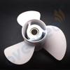 OVERSEE 13x19-K Aluminum Alloy Propeller for Yamaha Replaces 6E5-45941-00-EL 50HP 60HP 70HP 75HP 80HP 85HP 90P 100HP 115HP 130HP 140HP Outboard Motors 15 Spline Tooth -Outboard view 3