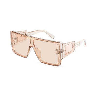FEISEDY Square Oversized Flat Top Sunglasses With Side Lens Integrated For Women Men B4028