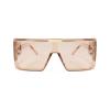 FEISEDY Square Oversized Flat Top Sunglasses With Side Lens Integrated For Women Men B4028 view 2