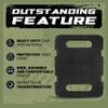 Yes4All Attachable Rucking Weight for Backpack, Cast Iron Training Weight Plate with Quick-Attach Strap Slots, Ergonomic Rounded Handle for Weighted Walking, Hiking, Rucking, 10 LB view 3