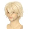 Miss U Hair Short Blonde Wig Women or Men Layered Halloween Cosplay Costume Wig view 1