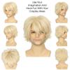 Miss U Hair Short Blonde Wig Women or Men Layered Halloween Cosplay Costume Wig view 2