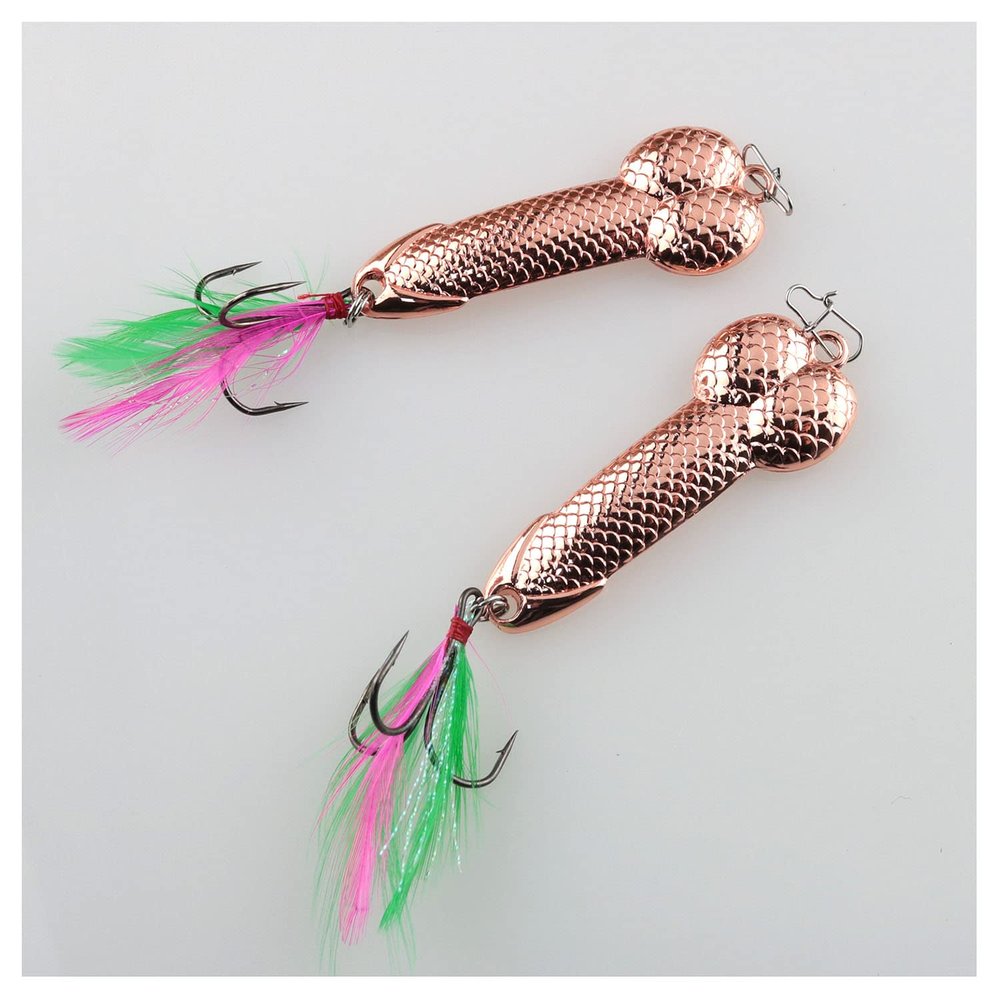 ZZHXSM 2Pcs Fishing Jigs Spoon 28g Fishing Lures Metal Jig Lure Crank Bait Casting Sinker Spoons Spinner Baits Nickel Treble Hooks for Bass Trout Walleye Catfish Freshwater Saltwater