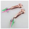 ZZHXSM 2Pcs Fishing Jigs Spoon 28g Fishing Lures Metal Jig Lure Crank Bait Casting Sinker Spoons Spinner Baits Nickel Treble Hooks for Bass Trout Walleye Catfish Freshwater Saltwater view 1