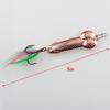 ZZHXSM 2Pcs Fishing Jigs Spoon 28g Fishing Lures Metal Jig Lure Crank Bait Casting Sinker Spoons Spinner Baits Nickel Treble Hooks for Bass Trout Walleye Catfish Freshwater Saltwater view 2