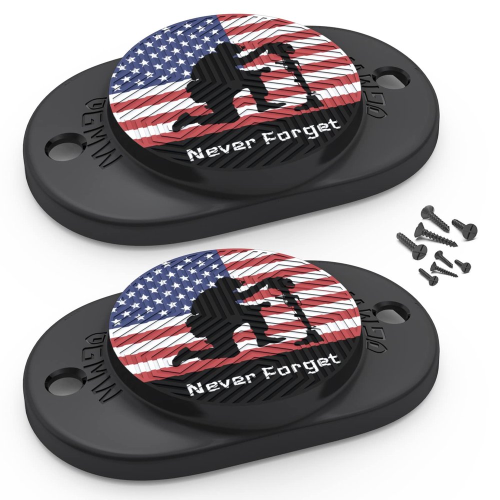 GMW Gun Magnet [2-Pack] | 30 lbs. Rating Magnetic Gun Mount | HQ Rubber Coated Gun Magnet Buckler Series for Car, Truck, Desks, Safes, and Walls | Indoor Gun Racks| Concealed Gun Holder for Handgun