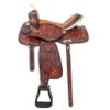 Y&Z Leather Western Barrel Racing Horse Saddle Headstall Breast Collar and Reins 14"-18" (14.5 inch) view 1