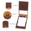 Robrasim Handmade Leather Yardage Book Cover, Leather Golf Scorecard Holder - Brown view 4