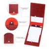 Robrasim Handmade Leather Yardage Book Cover, Leather Golf Scorecard Holder - Wine view 4