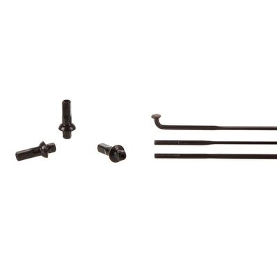 Zipp Sapim CX-Sprint Spokes J-Bend, Black, 252mm, 3pcs